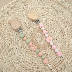 Portachupete Silicona "FLOR" - Baby Room - Mamá y Bebé