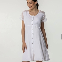 Camisón maternal "ALONDRA BLANCO"