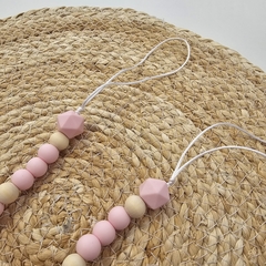 Portachupete Silicona "ROSA HEXA" - comprar online