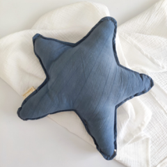 Almohadón deco "ESTRELLA AZUL"