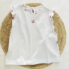 Remera IT FLORES ROJAS