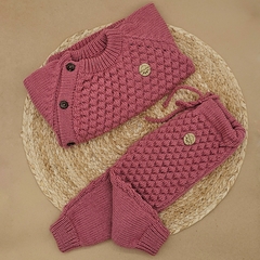 Conjunto Tejido "PANAL ROSA" - comprar online