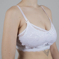 Corpiño maternal "BRISA ENCAJE BLANCO" - comprar online