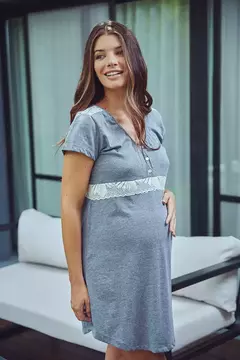 Camisón Maternal "CALA GRIS" en internet