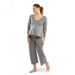 Pijama Maternal "GRIS"