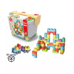 Juego De Bloques Soft 65 Piezas Phi Phi Toys