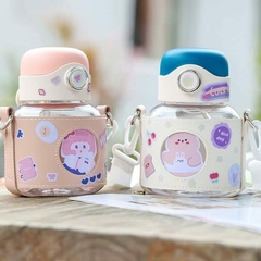 Botella con sorbete funda y stickers - comprar online