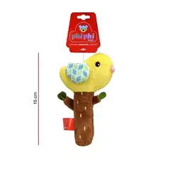 POLLITO CON SONAJERO 15CM PHI PHI TOYS