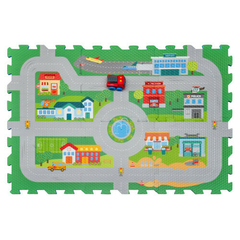 Piso Encastrable Para Bebé Multikids Paseando Por la Ciudad