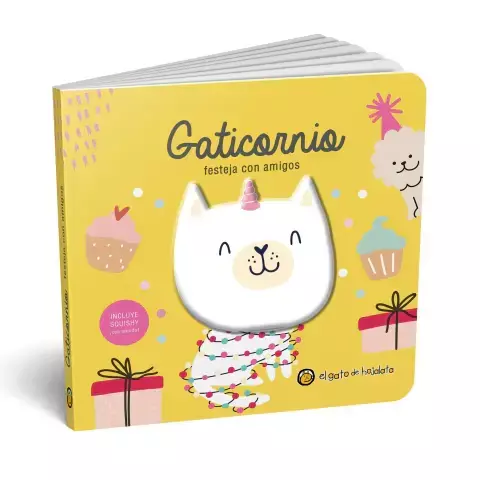 Amigos squishy- Gaticornio festeja con amigos