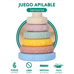 Discos Apilables De Goma X 6 Piezas - comprar online