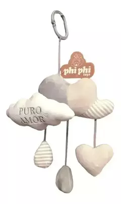 Peluche Con Cascabel Bienvenido Bebe Colgante Nube 25cm Phi Phi Toys - From Beirut 