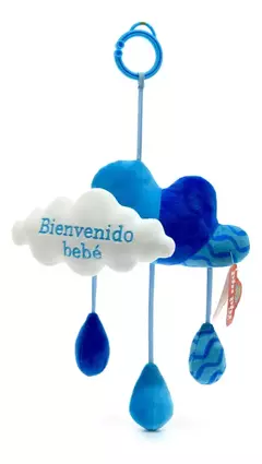 Peluche Con Cascabel Bienvenido Bebe Colgante Nube 25cm Phi Phi Toys en internet