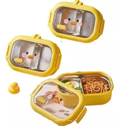 Lunchera Pollito Acero Inoxidable Desmontable - comprar online