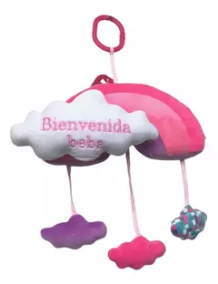 Peluche Con Cascabel Bienvenido Bebe Colgante Nube 25cm Phi Phi Toys - comprar online