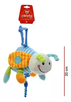 Peluche Cunero Musical Abeja Con Mordillo 20cm - Phi Phi Toy