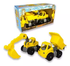 Set camion y volcador y excavadora Duravit