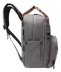 MOCHILA MATERNAL GRIS CON CAMBIADOR Y PORTACHUPETE. SKORA - From Beirut 
