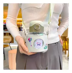 Botella De Acrilico Con Funda De Ecocuero Y Stickers en internet