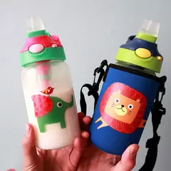 Botella Infantil Animalitos con funda y correa en internet