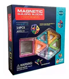 Bloques Magnéticos Formas 14 Piezas