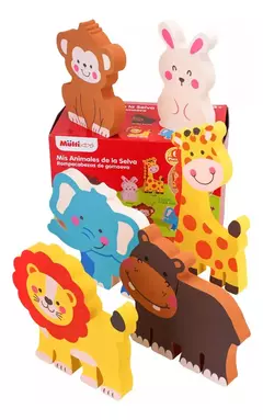 Puzzle Rompecabezas Animales De La Selva Goma Eva 2cm de espesor - From Beirut 