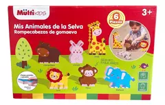 Puzzle Rompecabezas Animales De La Selva Goma Eva 2cm de espesor en internet