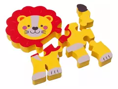 Puzzle Rompecabezas Animales De La Selva Goma Eva 2cm de espesor - tienda online