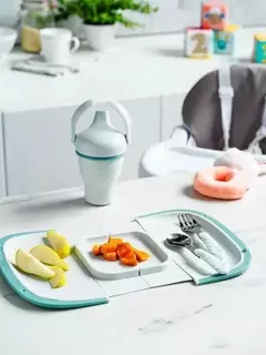 Vaso De Silicona Plegable Con Asas Antiderrame - comprar online