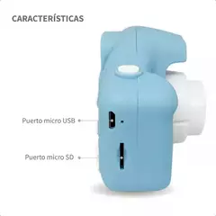 Camara de fotos digital para niños con funda y corre