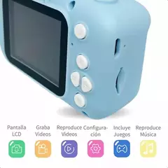 Imagen de Camara de fotos digital para niños con funda y corre