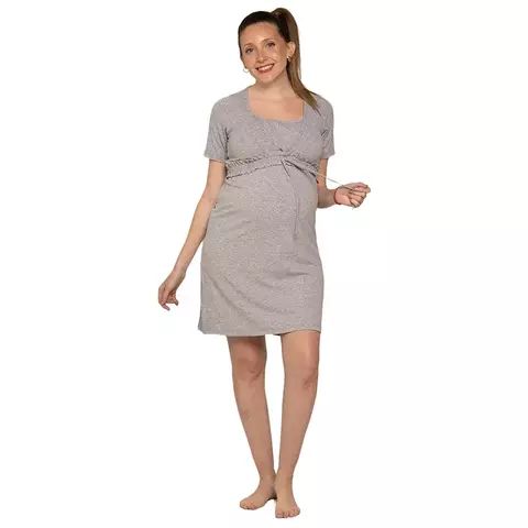 Camison Maternal Embarazo Modal Cruzado Mangas Que Sera - comprar online