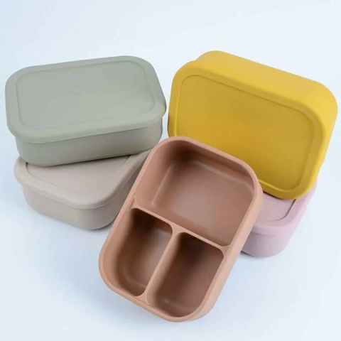 Lunchera Silicona Premium con 3 Divisiones