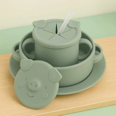 Set Alimentacion Chanchito Silicona