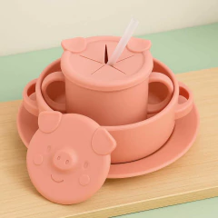 Set Alimentacion Chanchito Silicona - comprar online