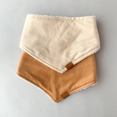 Baberos Bandana lisos de algodón y toalla
