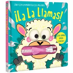 Llamas zipper Libro con cremallera y ojos moviles