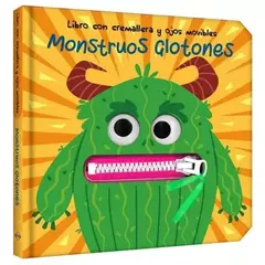 Monstruos glotones Libro con Cremallera y ojos moviles