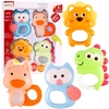 Set de 4 mordillos sonajeros animalitos