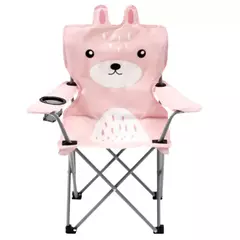 Silla Infantil Plegable Animales Nordicos C/posavaso + Funda CONEJO