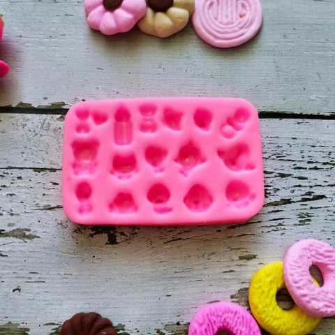 Molde de Silicona Accesorios y Mascotas p/princesas