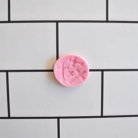 Molde de Silicona Cruces Chicas x 4