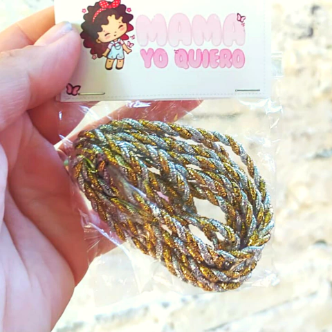 Cordón Navideña Dorado y Plata