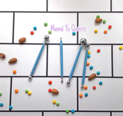 Set Bolillos x 4 unid - 8 Puntas.