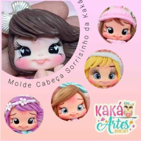 Molde Silicona Rostro Cara Cabeza Sonrisitas