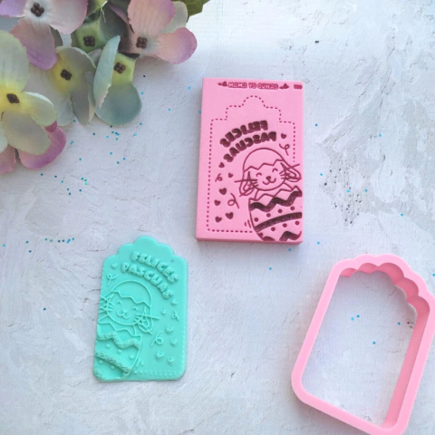 Set Texturas Mini Tags Pascua x3- P002