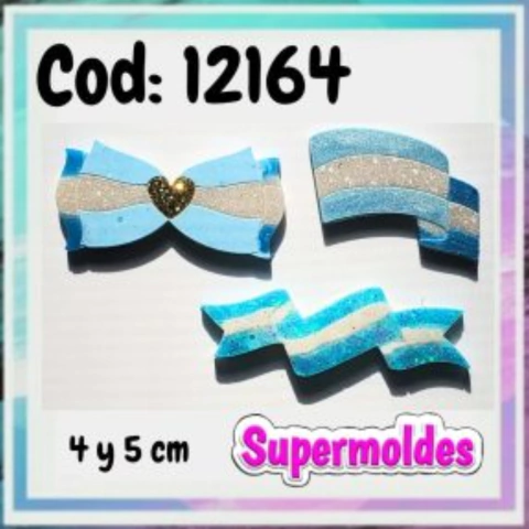 Molde Silicona Escarapelas 2 unid Circulo y Corazón **S. Moldes** Cod: 12162