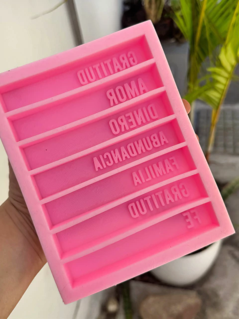 Molde Silicona Vela de los Deseos 12cm - Modelo 1- GRATITUD - comprar online