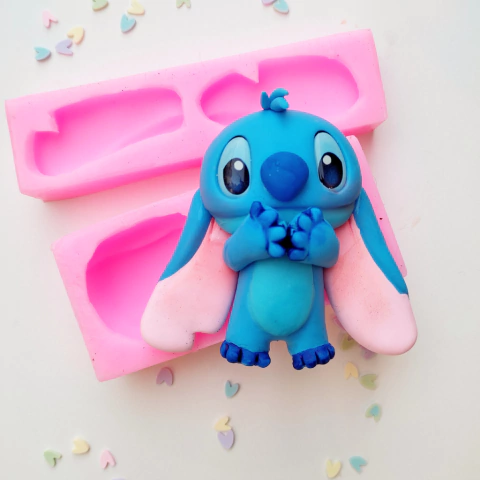 Molde Silicona Stitch XXL 8cm alto