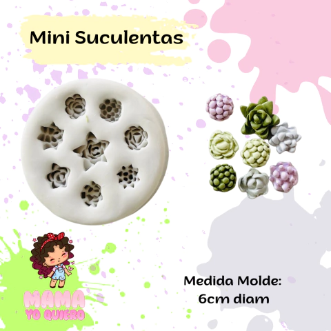 Molde de Silicona Mini Suculentas - comprar online
